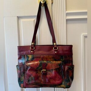 Patricia Nash Bolsena Leather Tote - floral
